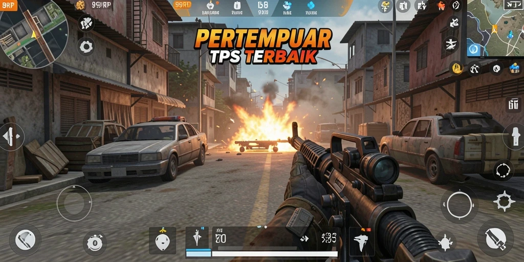 Tampilan gameplay seru 99RP di pertempuran nyata.