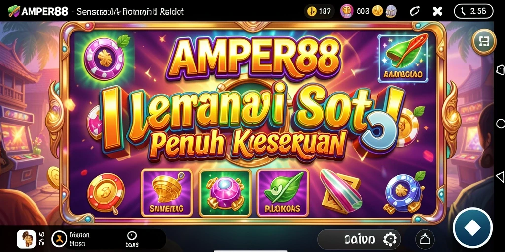 Tangkapan layar gameplay menarik dari AMPER88 menunjukkan keseruan slot.