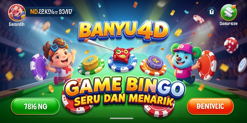Tampilan utama BANYU4D dengan gameplay Bingo yang seru.