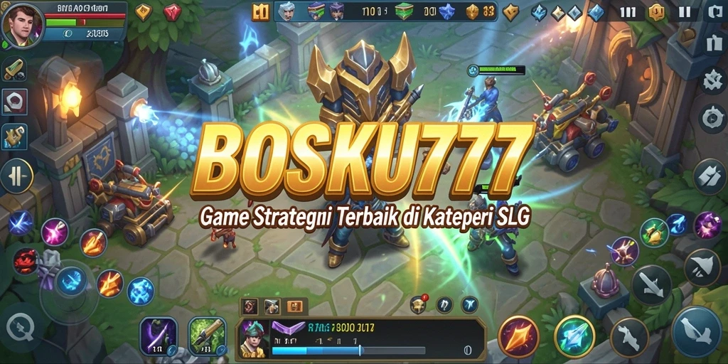 Tampilan gameplay seru dan penuh strategi di BOSKU777.