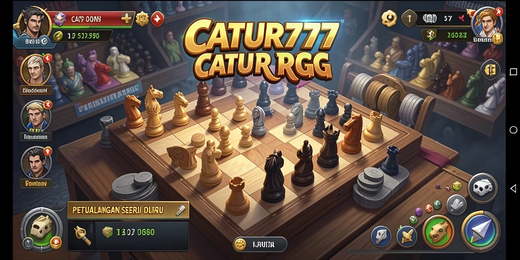 Tampilan gameplay RPG yang menarik dan penuh petualangan di CATUR777.