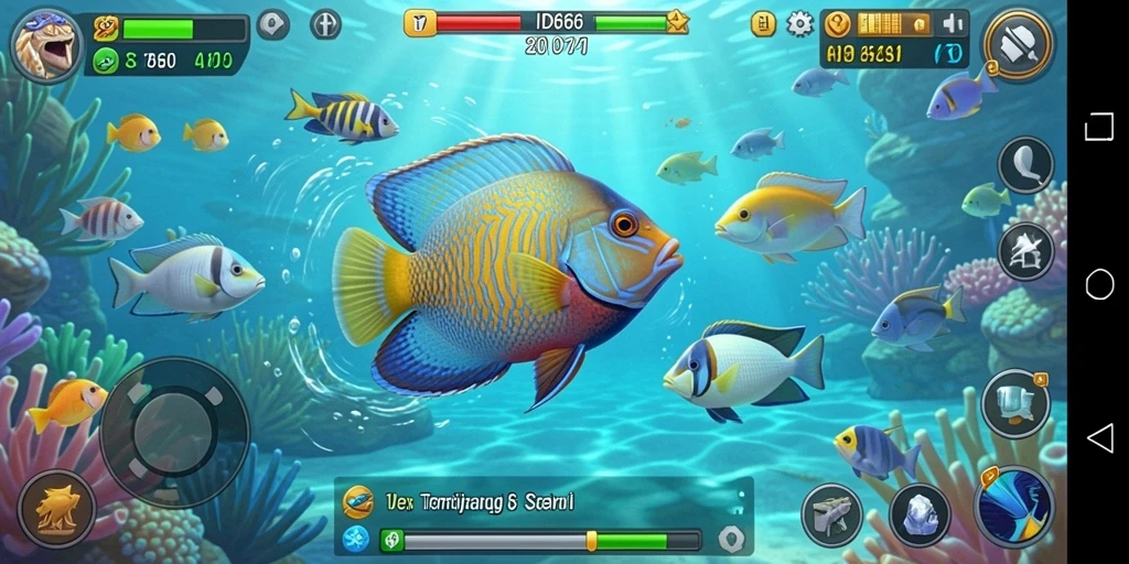 Screenshot utama menampilkan gameplay Tembak Ikan yang seru.