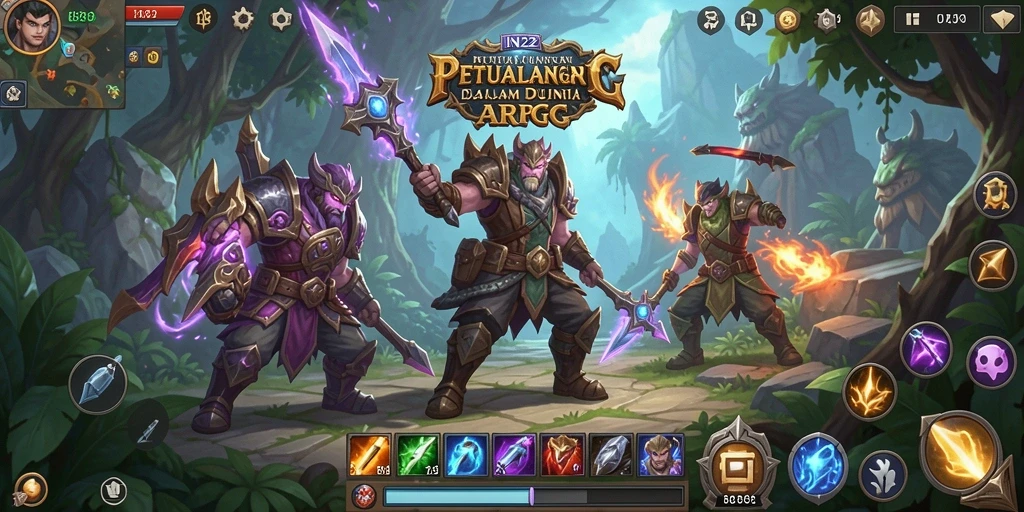Tampilan epik pertarungan dalam gameplay IN22 yang mendebarkan.