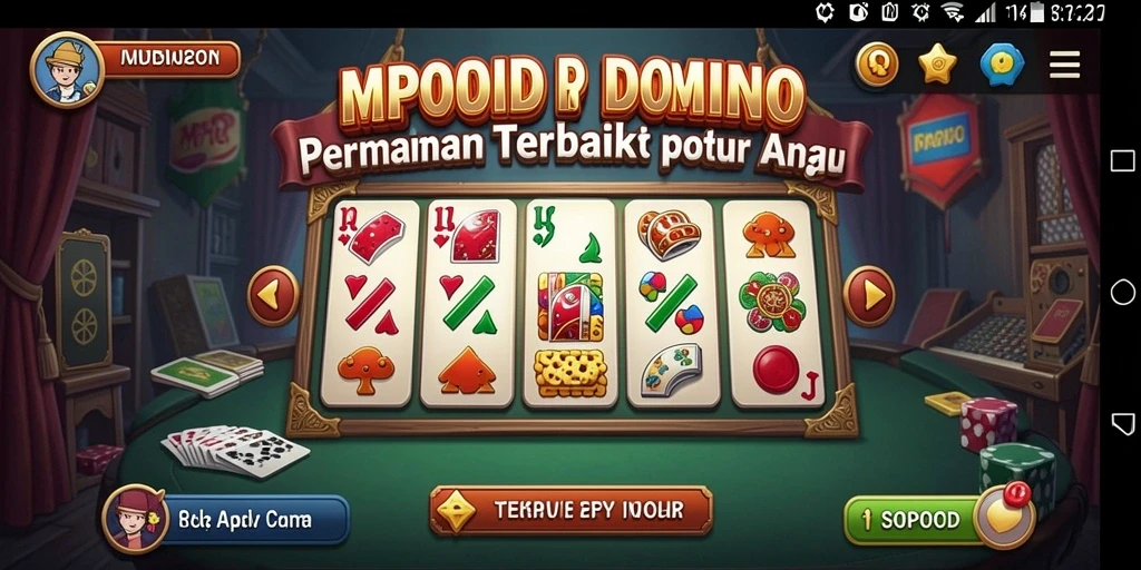 Tampilan seru gameplay Domino di MPOID dengan grafis menarik.