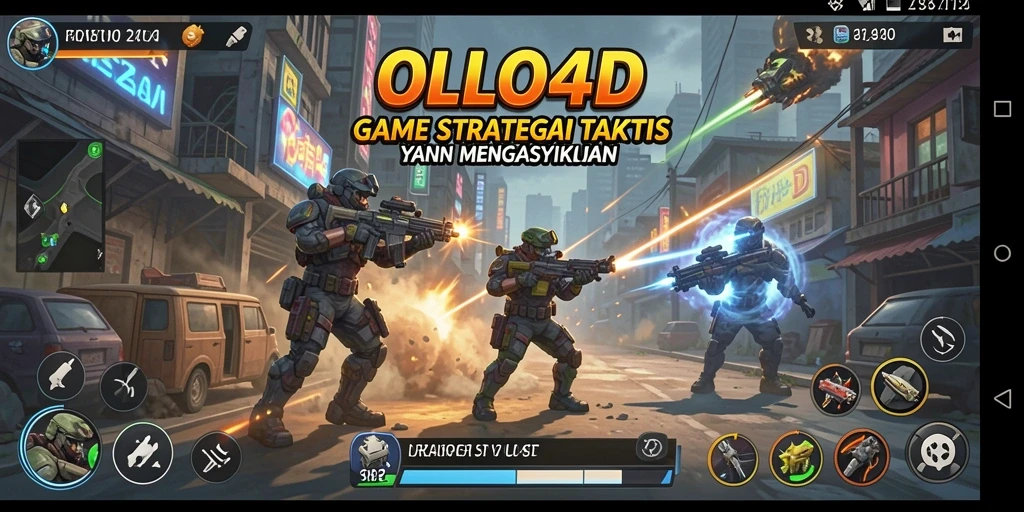 Tangkapan layar gameplay OLLO4D menampilkan pertarungan seru antar pemain.