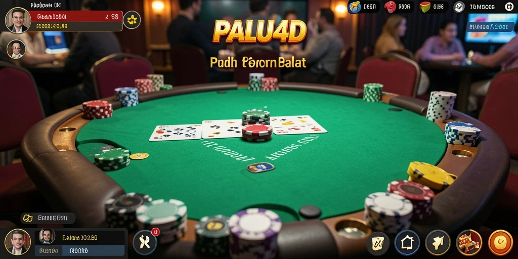 Screenshot PALU4D menampilkan aksi seru permainan Poker.