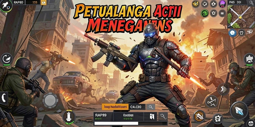 Tampilan aksi mendebarkan dalam RAP89 saat karakter bertarung.