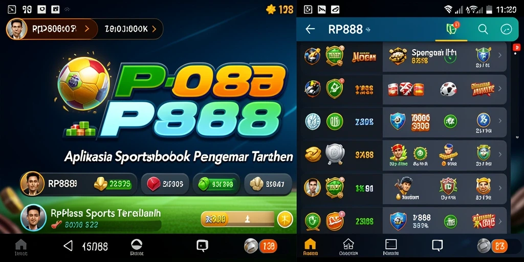 Screenshot RP888 menunjukkan tampilan gameplay Sportsbook yang menarik.