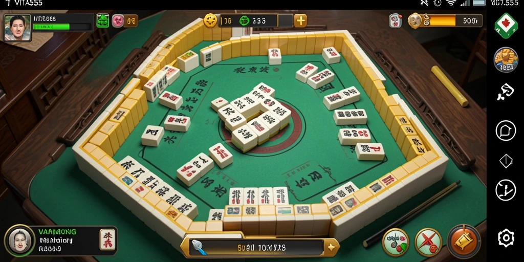 Tampilan gameplay Mahjong yang menarik di VITA555.