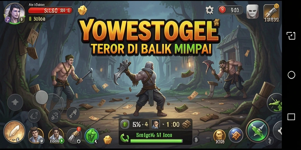 Screenshot YOWESTOGEL menampilkan karakter utama dalam kegelapan, dikelilingi oleh suasana menyeramkan.