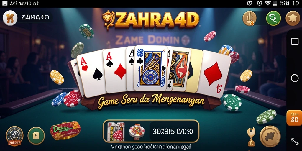 Tampilan gameplay ZAHRA4D yang seru dan interaktif.